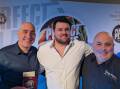 3 Sicilians Ristorante chef Franco Malgioglio, Club Stockton venue manager John Richards, and 3 Sicilians co-owner Joe Amendolia. Picture supplied