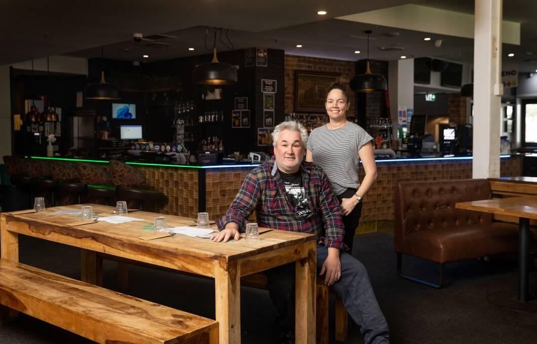 Tom and Jacqueline Brown, owners of The Crown & Anchor Hotel in Newcastle. Picture by Marina Neil