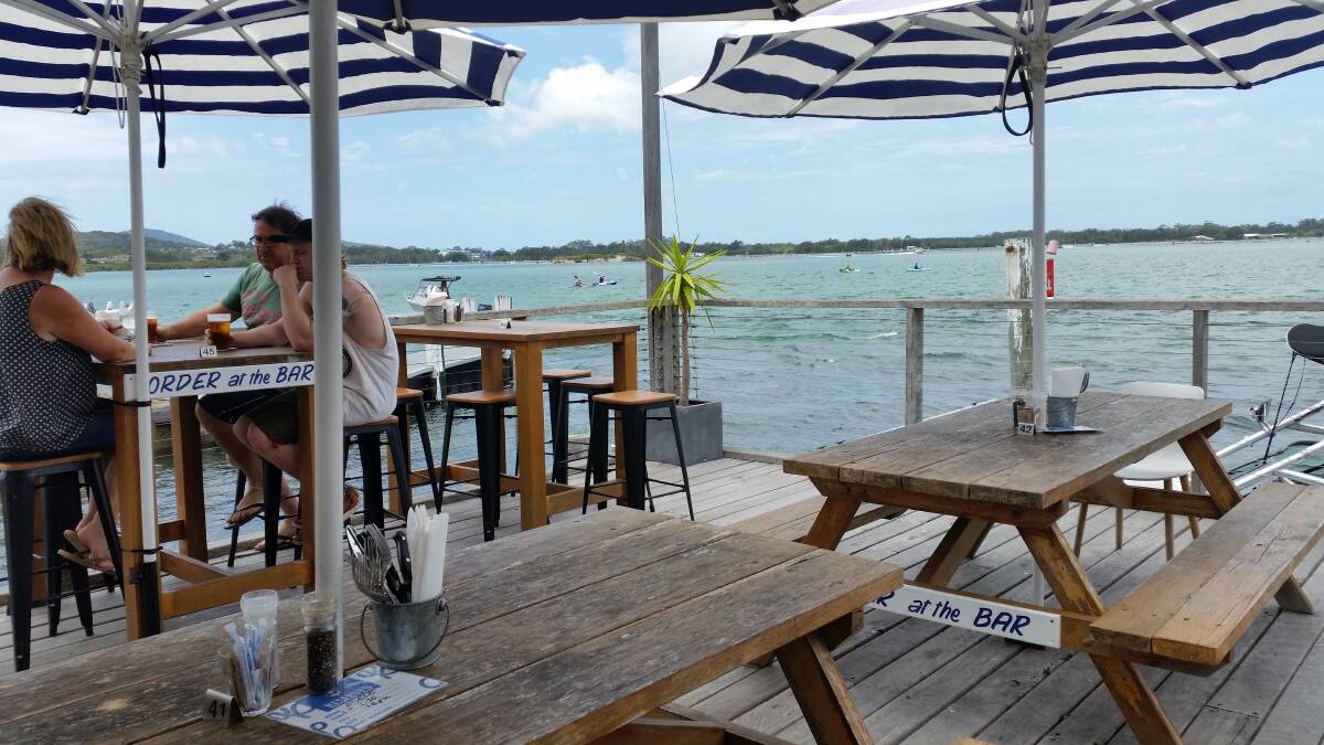 PICTURESQUE: Enjoy the sea breeze overlooking the water at Hamilton's Oyster Bar. Pictures: Daniel Honan