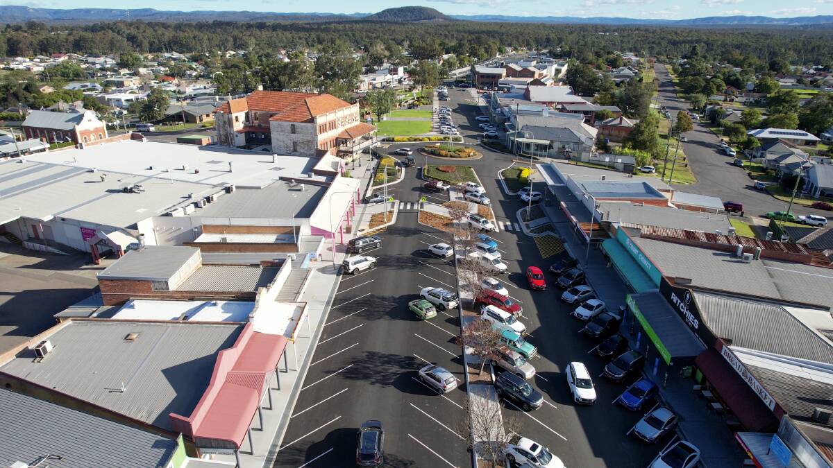 The Kurri Kurri town centre upgrade was part of a record capital works spending project. Picture supplied by Cessnock City Council 