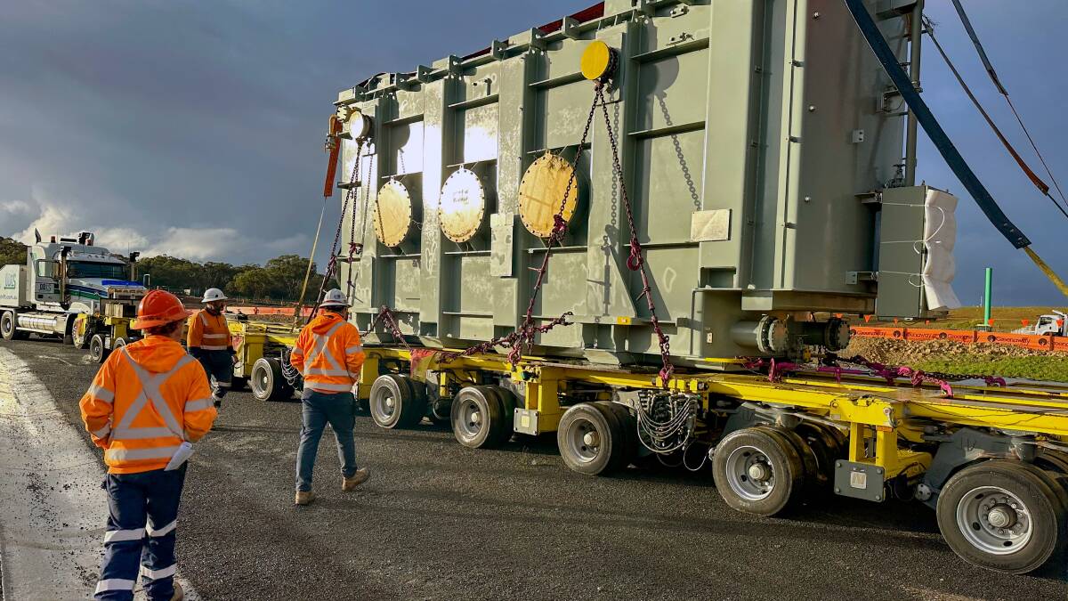 Eraring buzzing as 210-tonne transformer arrives for gigantic battery