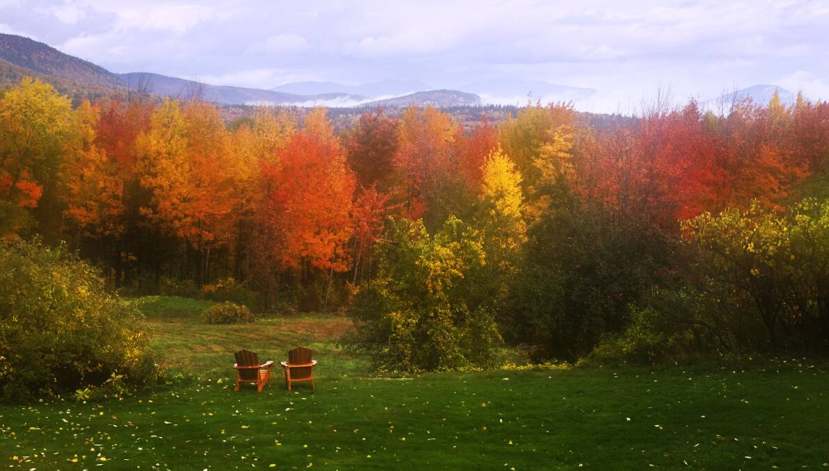 In Season: An autumn scene from the White Mountains in New Hampshire. Autumn seemed to go missing in the Hunter this year.   