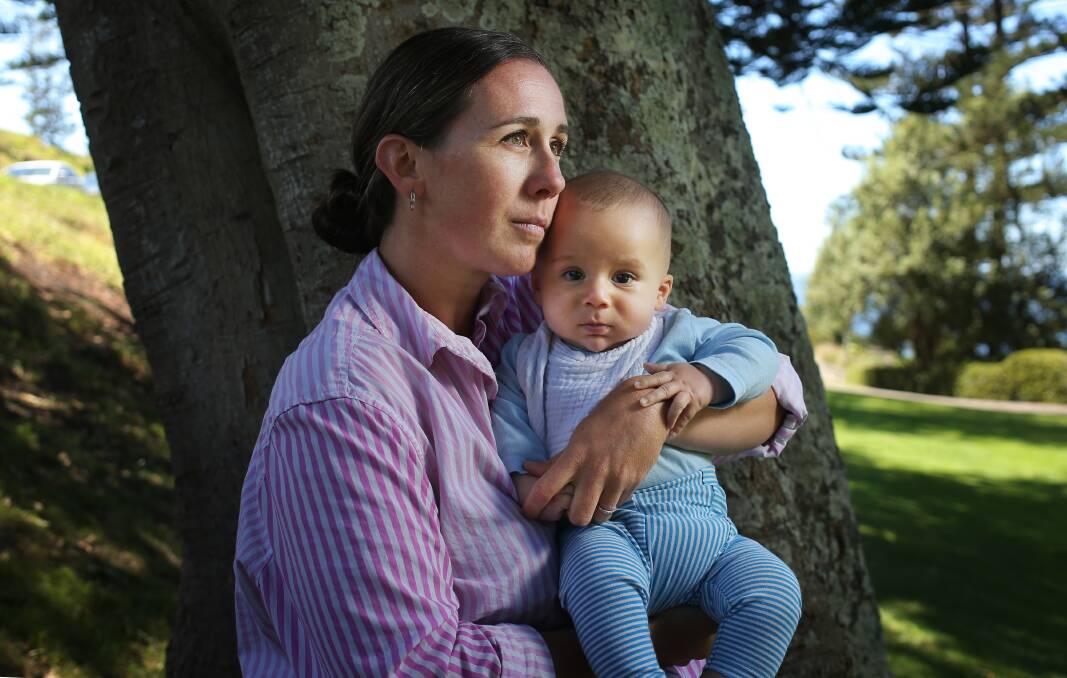 Brittany West with son Josiah. Picture by Simone De Peak 