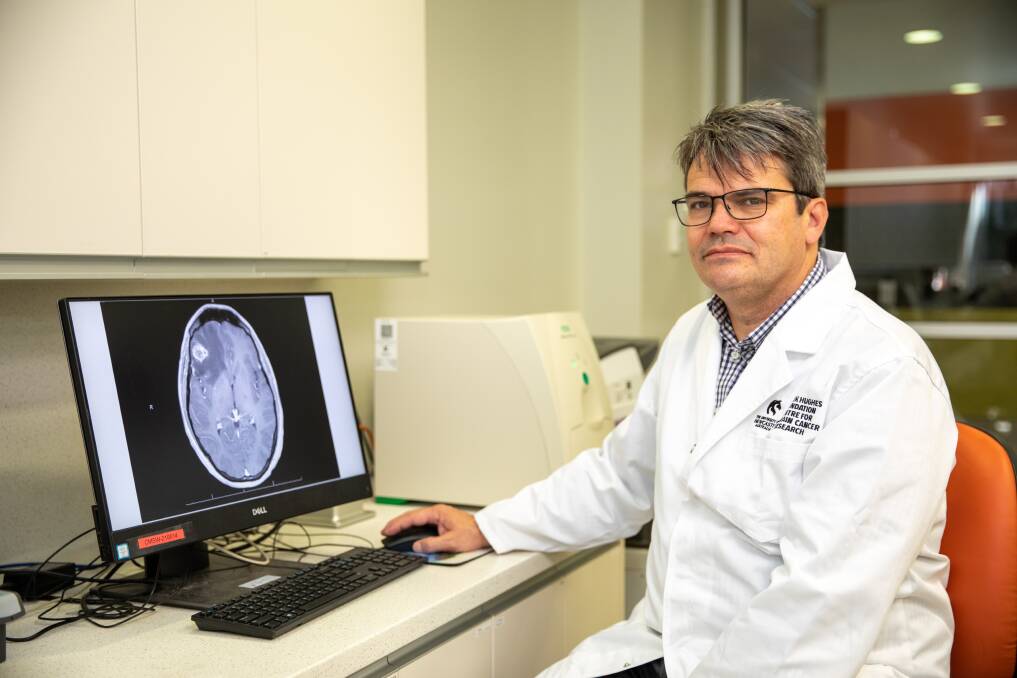 Professor Mike Fay says there are several hopes for improved brain cancer treatment. Picture supplied 
