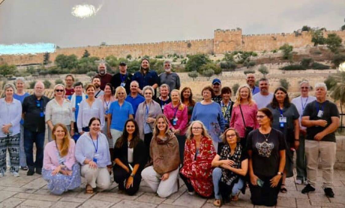 The Newcastle group in Israel before Hamas invaded the country. Picture supplied 