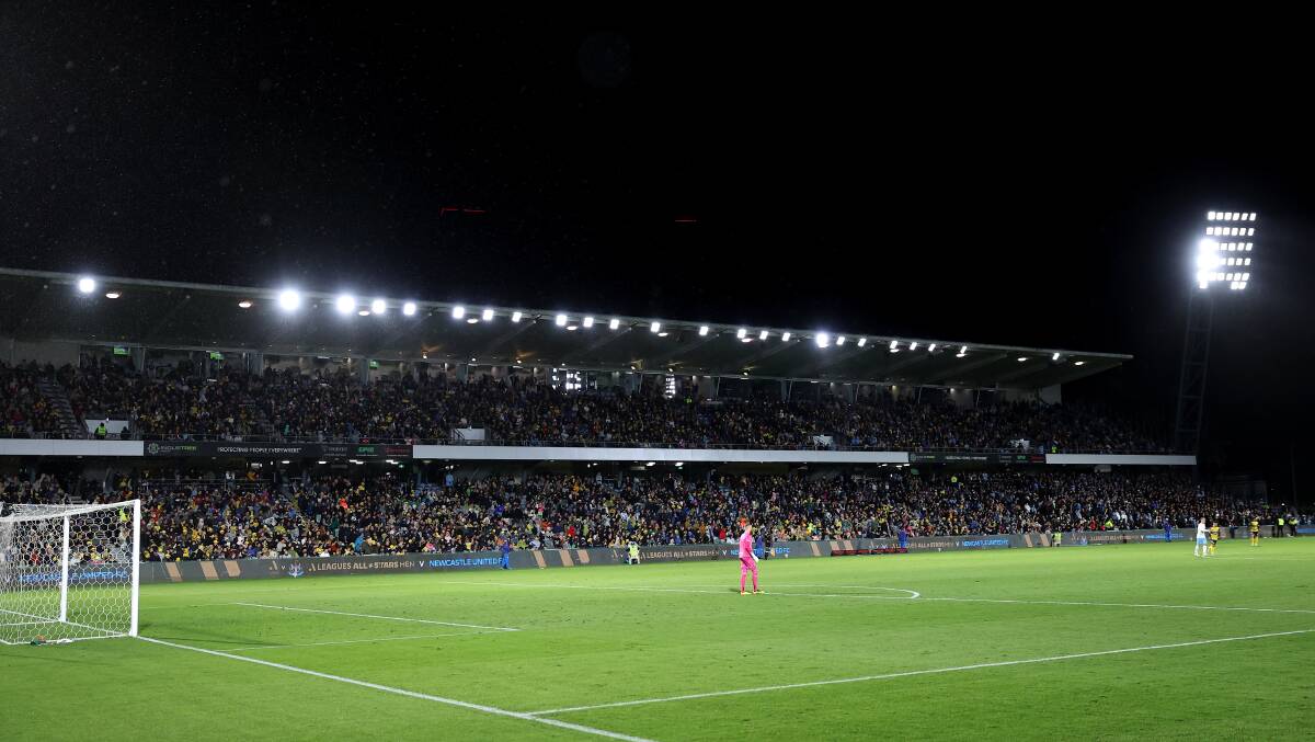 The sold-out crowd in Gosford at the semi-final on Saturday. Picture by Getty 