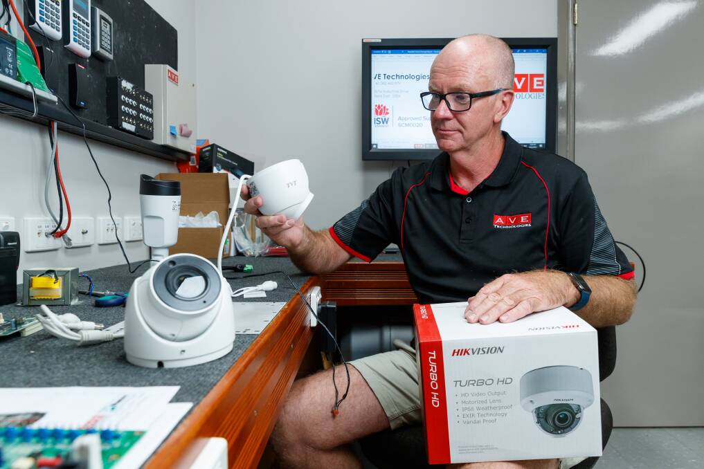 AVE Technologies founder Chris Elkin says he stopped selling Hikvision cameras some years ago, due to security concerns. Picture by Max Mason-Hubers