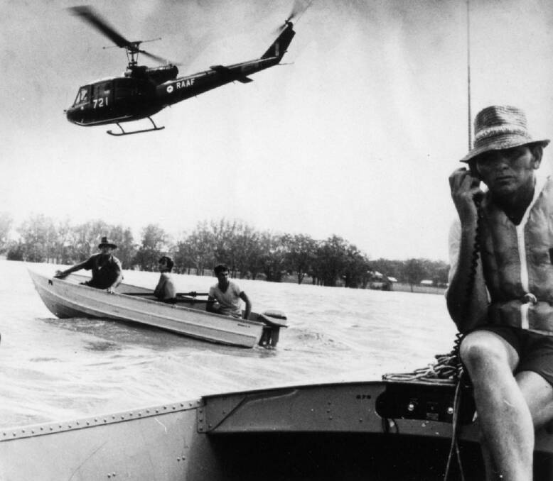 THE END: A composite photo - the boats and the helicopter came from separate negatives - that proved a decisive point in Ron Morrison's career. You can read why on the Time Tunnel website, with links provided below. Picture: Ron Morrison, courtesy Greg and Sylvia Ray
