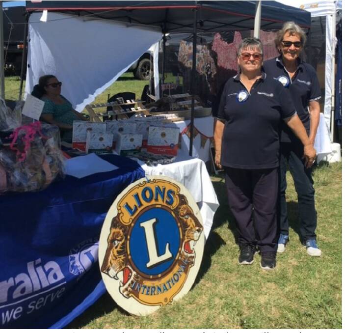 Branxton Lions members Colleen and Linda at Miller Park Markets. Picture supplied