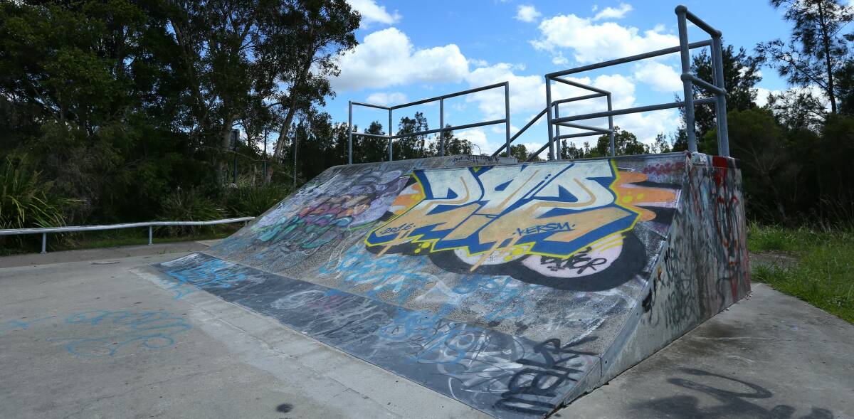 Out with the old: The existing skate park next to Lake Macquarie PCYC will soon be demolished to make way for a large-scale retail development. Picture: Max Mason-Hubers