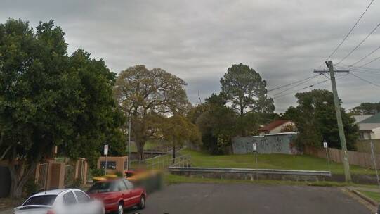 The car crashed at the end of Corona Street in Mayfield. Picture: Google Maps