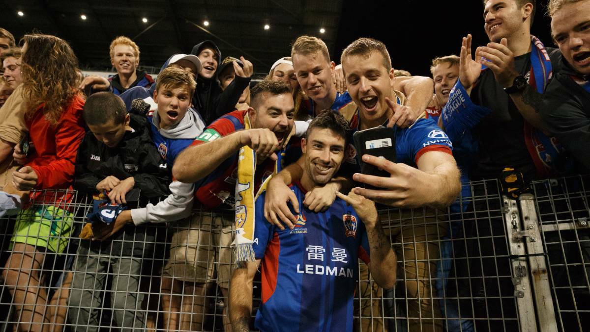 Newcastle Jets fans will be heading to McDonald Jones Stadium to cheer on their team on Saturday night. Picture: Max Mason-Hubers