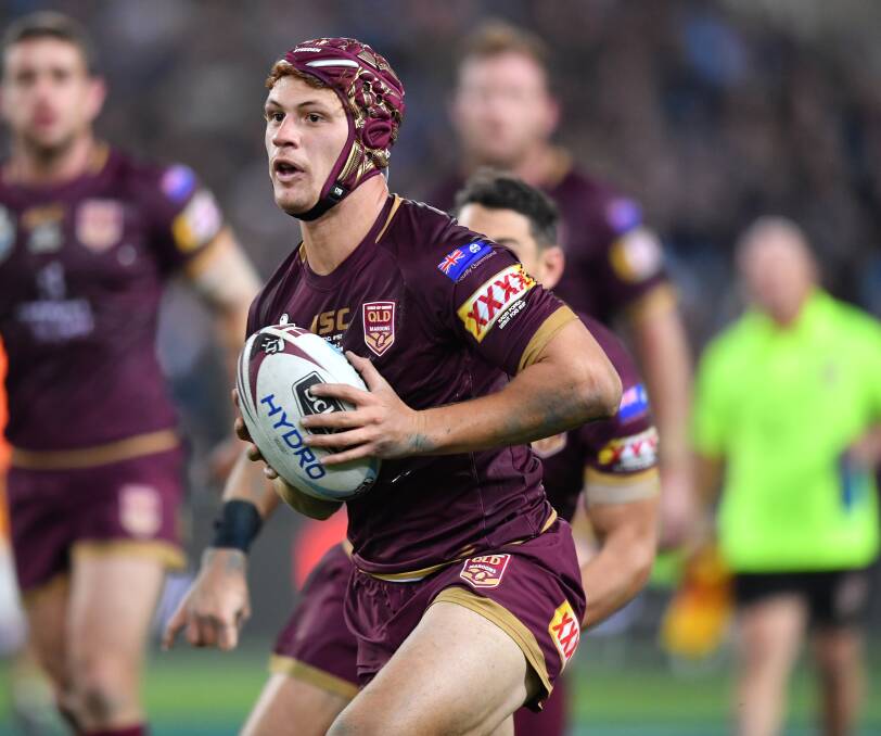 STATE OF THE ART: Kalyn Ponga made a dazzling debut for Queensland in Origin II. He is expected to switch from fullback to five-eighth next season.