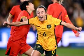Clare Wheeler is one of two Novocastrians in the Matildas squad. Picture by Dan Himbrechts, AAP