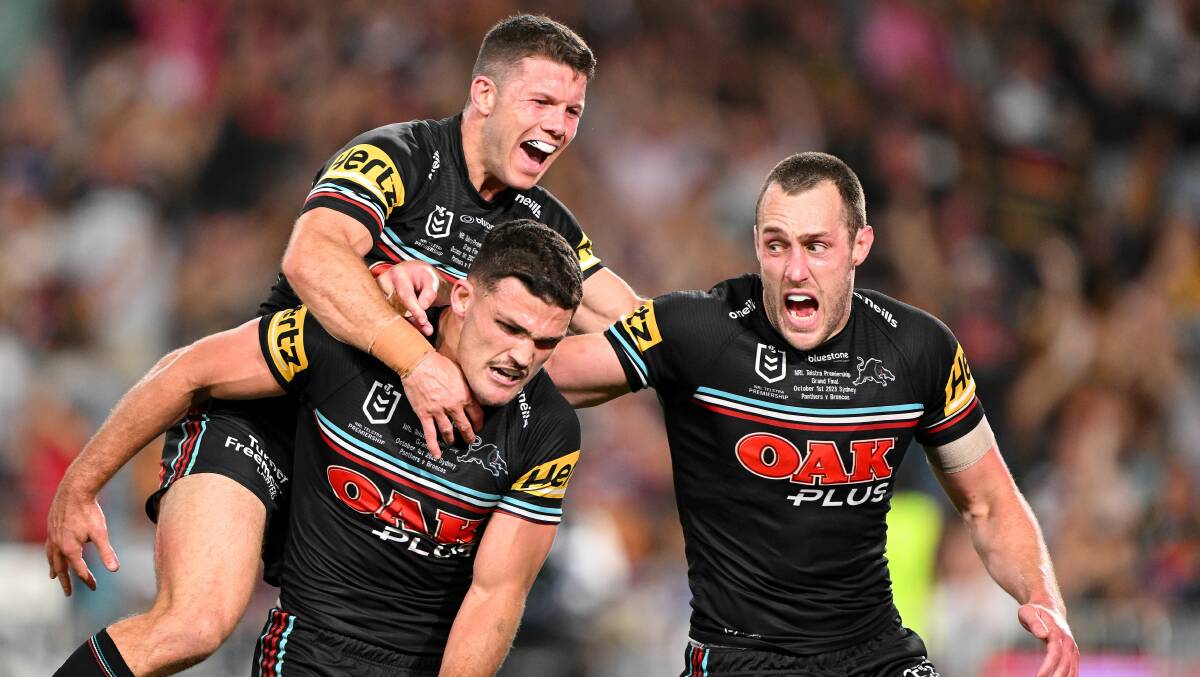 Penrith celebrate their grand final victory. Picture Getty Images