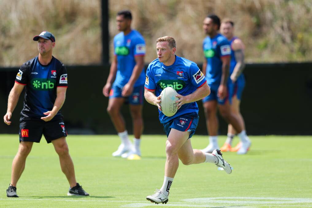 Miller at Knights training. Picture by Max Mason-Hubers