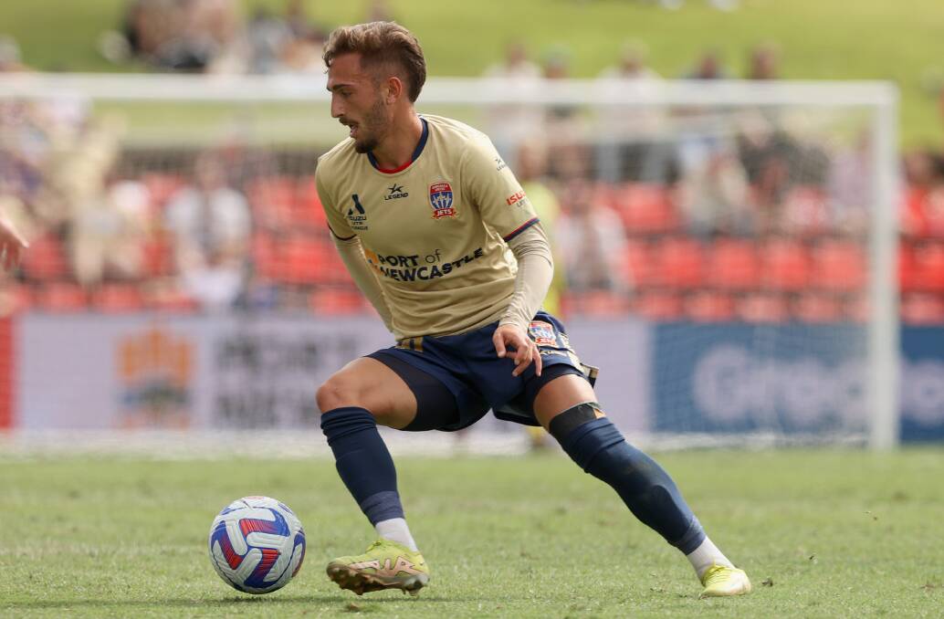 Reno Piscopo has relished a move into the centre of the park for the Newcastle Jets. Picture Getty Images