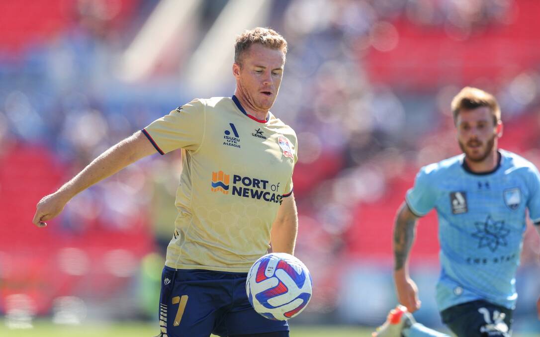 In-form Newcastle Jets winger Trent Buhagiar. Picture by Max Mason-Hubers