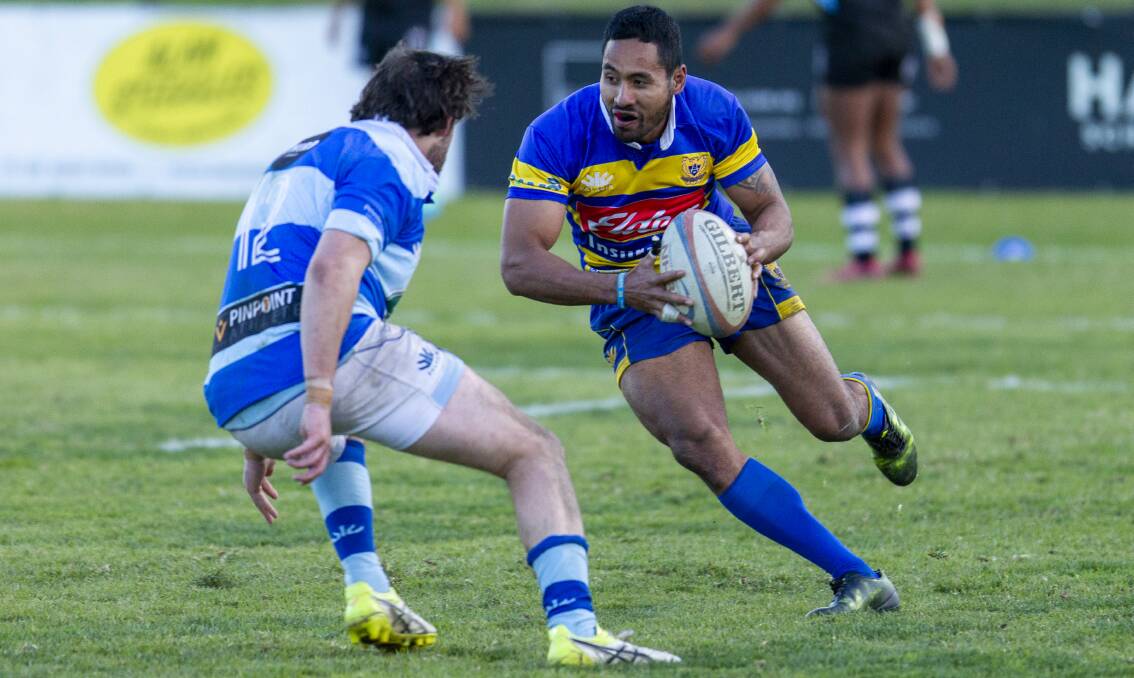 EXCITEMENT MACHINE: Kirisome Laulala will make his run-on debut at outside centre for Hamilton against Maitland at Marcellin Park on Saturday. Picture: Stewart Hazell
