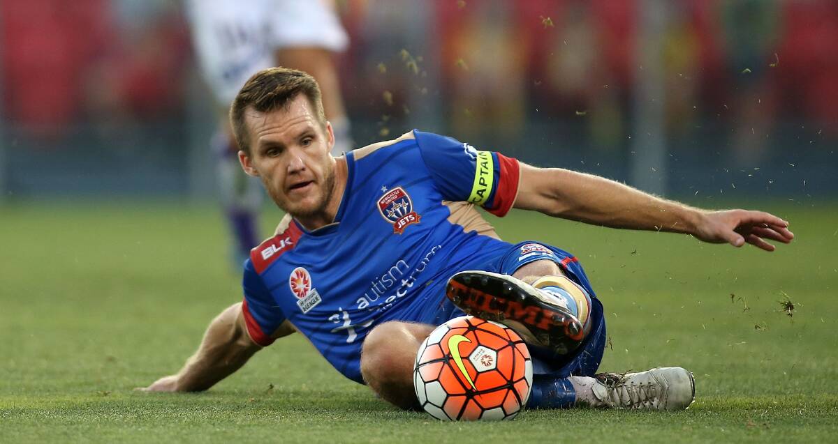 PLAY ON: Jets skipper Nigel Boogaard has been cleared to play against the Brisbane Roar after having a red card expunged by the match review panel. Picture: Getty Images