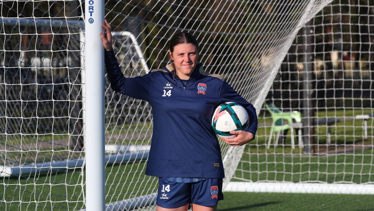 Newcastle Jets striker Melina Ayres has high hopes for the 2023-24 A-League Women's season. Picture by Peter Lorimer