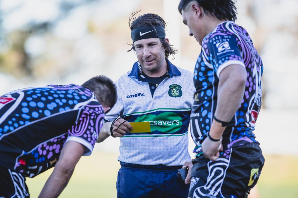 Referee Jarryd Logan controlled his 200th first grade game on Saturday. Picture by Stewart Hazell 