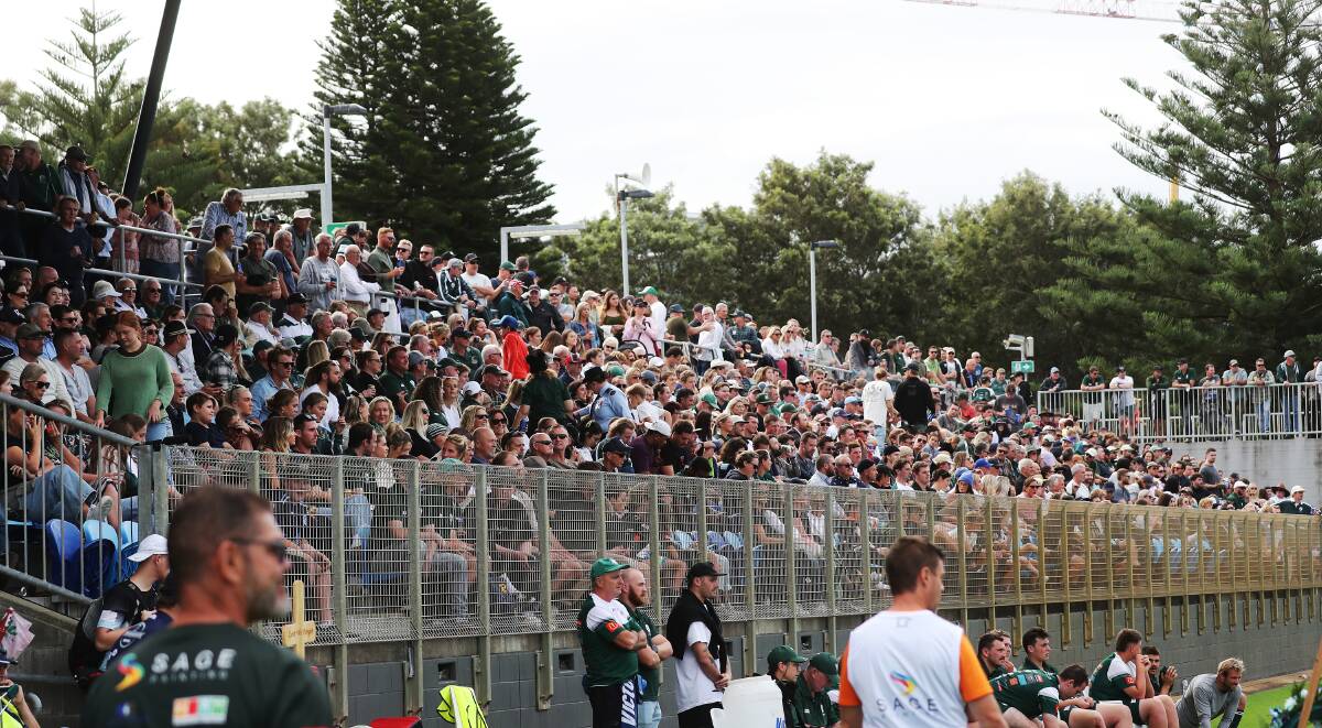 PACKED IN: Merewether faithful at No.2 Sportsground. Picture: Peter Lorimer. 