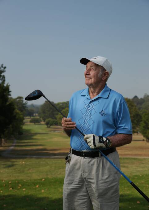 MASTER CLASS: Frank Musgrave has broken his age on the golf course 538 times. Picture: Simone De Peak