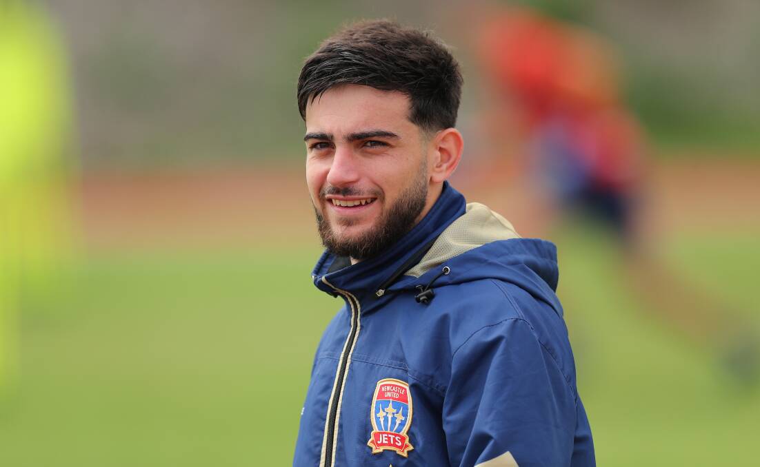 Kosta Grozos has signed a one-year extension at the Newcastle Jets. Picture by Marina Neil