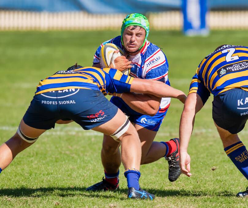 Hamish Moore suffered an ankle injury in the Hunter Wildfires' 50-21 defeat to Eastwood at TG Milner Field on Saturday. Picture by Stewart Hazell