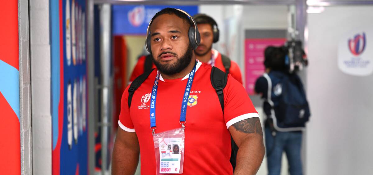 Tau Koloamatangi was in the Tongan squad at the 2023 World Cup. Picture Getty Images