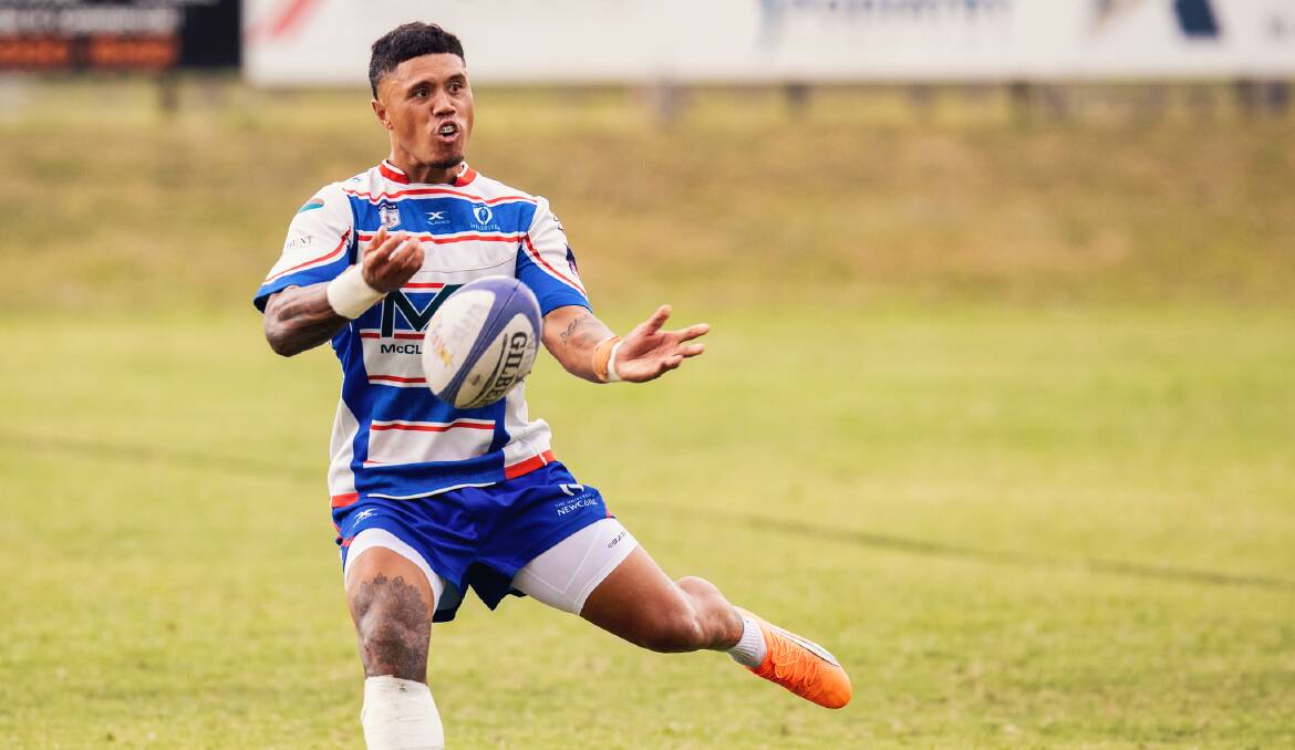 Nate De Thierry has been selected at inside centre for the Hunter Wildfires' Shute Shield season-opener against Manly at No.2 Sportsground on Saturday. Picture by Stewart Hazell