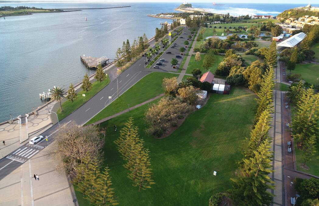 Five year plan: The council has released computer imaging of what it says Foreshore Park will look like in five years.