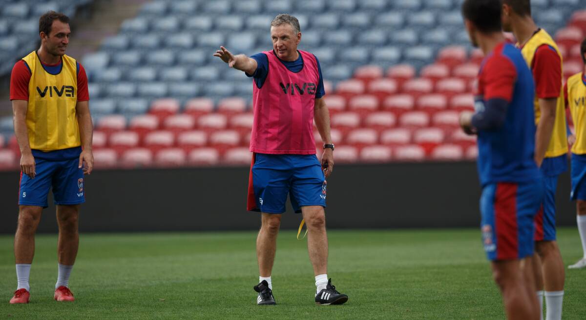 FRUSTRATED: Coach Ernie Merrick's Newcastle Jets lost 6-2 in Perth on Saturday and 4-0 to Melbourne City a week earlier.