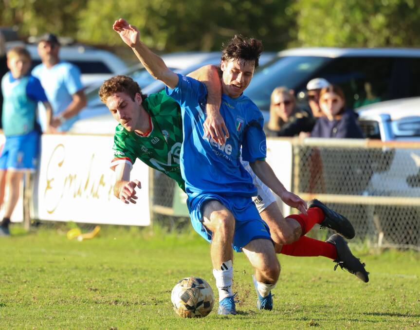 Dean Pettit in action against Adamstown on Sunday. Picture by Michael Ying Sing, NNSWF
