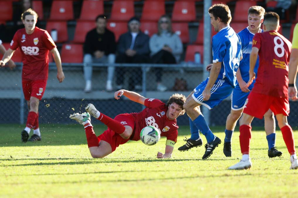 Broadmeadow captain Jeremy Wilson in action against Bangalow in their Australia Cup match on June 10 at Magic Park. Picture by Jonathan Carroll