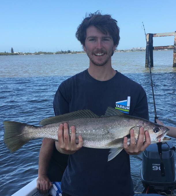 FISH OF THE WEEK: East Maitland's Jack Lawler wins the Jarvis Walker tacklebox and Tsunami lure pack for his 76cm jew caught Stockton side of Newcastle harbour Sunday.