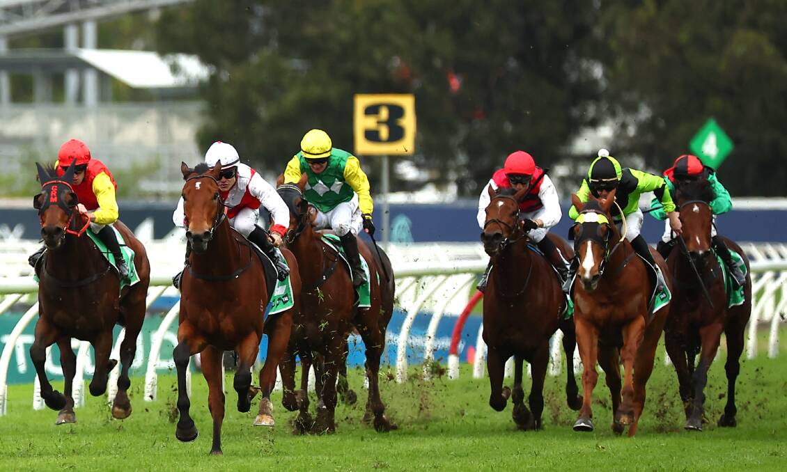 Know Thyself, second from left, winning his most recent start at Rosehill on June 15. Picture Getty Images