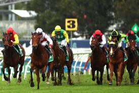 Know Thyself, second from left, winning his most recent start at Rosehill on June 15. Picture Getty Images