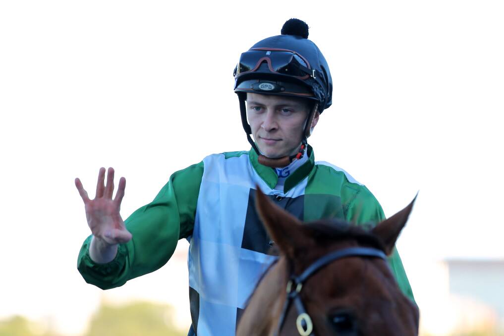 Dylan Gibbons after riding Passeggiata to victory, his fourth, at Randwick on Saturday. Picture by Jeremy Ng,Getty Images