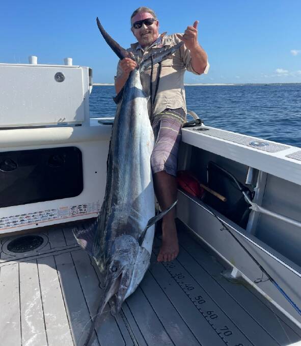 FISH OF THE WEEK: Brendan Stobbart wins the prize this week for his first marlin, caught off Newcastle on a live yakka. 