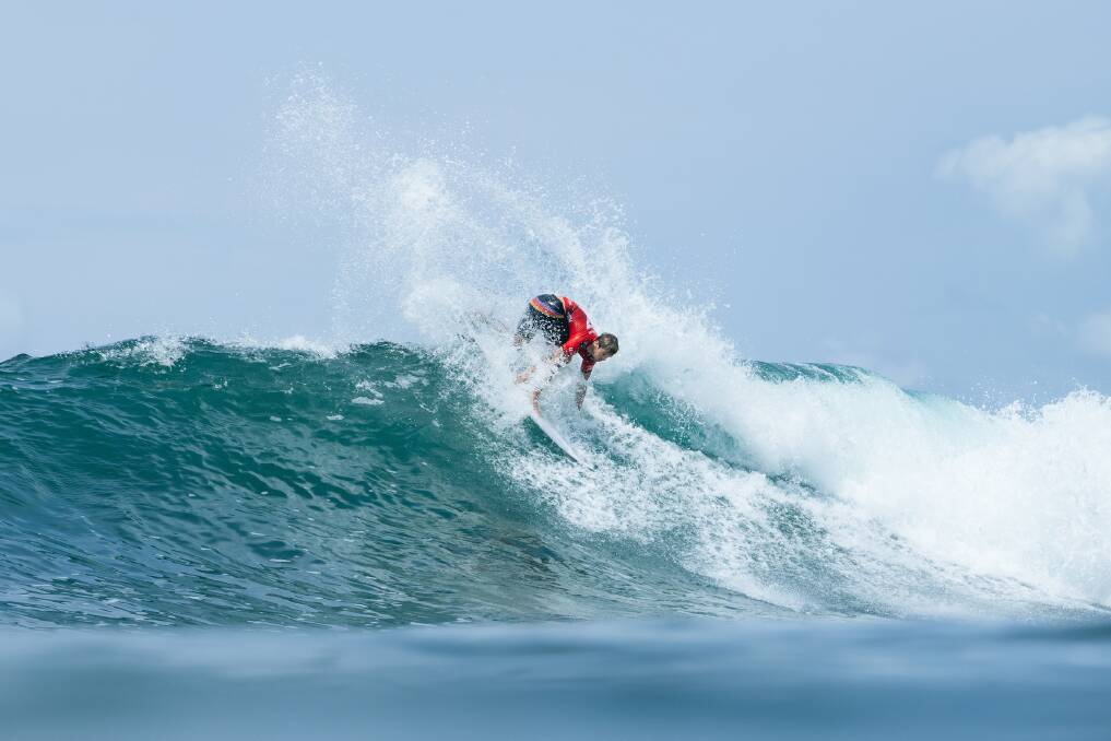 Ryan Callinan in action in round one at the El Salvador Pro. Picture by Beatriz Ryder, World Surf League