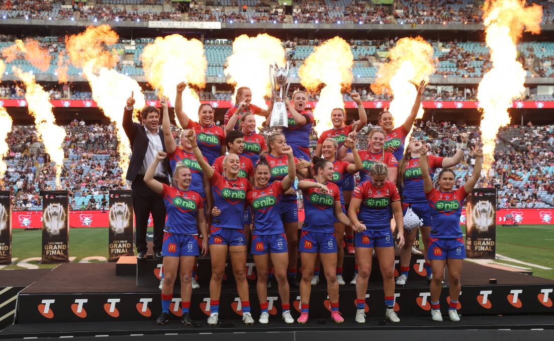 The whole of Newcastle will have the opportunity to celebrate the NRLW-winning Knights side. Picture by Marina Neil