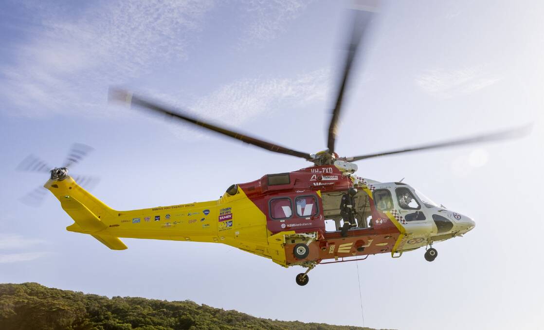 The Westpac Rescue Helicopter was called to Yacaaba Headland around 2pm. Picture file