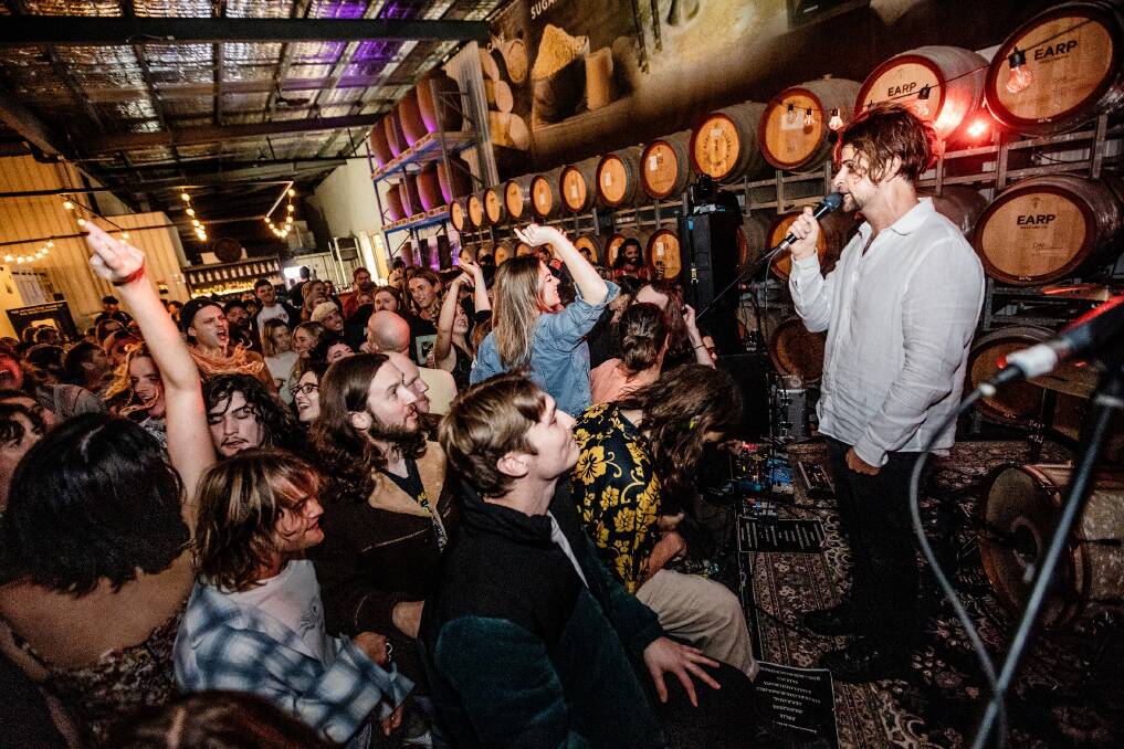Bloody Hell deliver a raucous show at Earp Distilling Co. Picture by Wanagi Zable-Andrews.