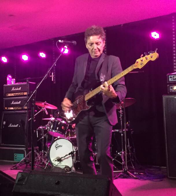 OPENING UP: From The Jam's Bruce Foxton performing in the new expanded Cambridge Hotel band room last Thursday. Picture: Jade Lazarevic