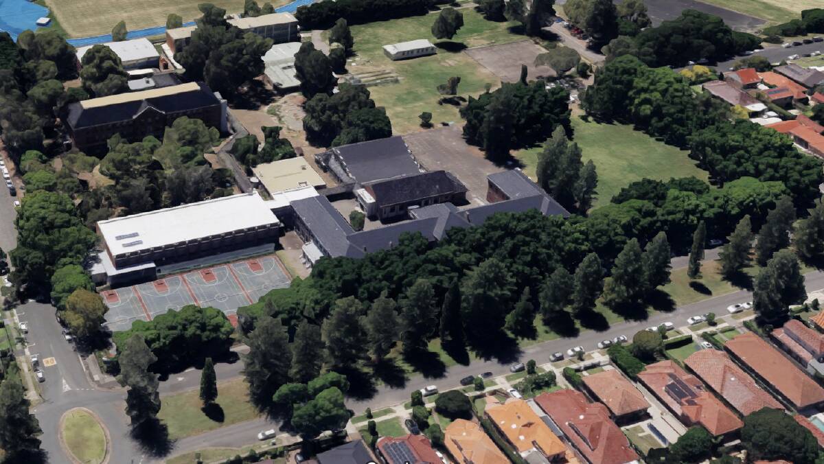 A satellite image of Newcastle High School. Picture Google Maps