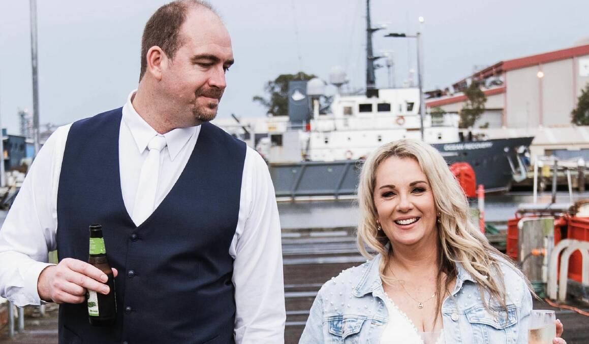 Newcastle couple Mark and Kate Dawson are still waiting on Anchored Cinema to give them videos from their wedding in October 2022. Picture by Azure Photography