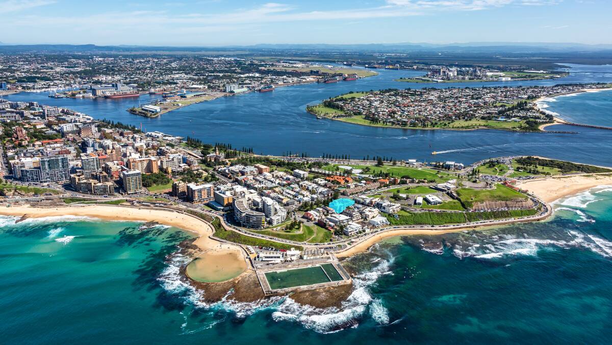 PICTURESQUE: The site of the Newcastle Beach Hotel (highlighted) in Newcastle East. 