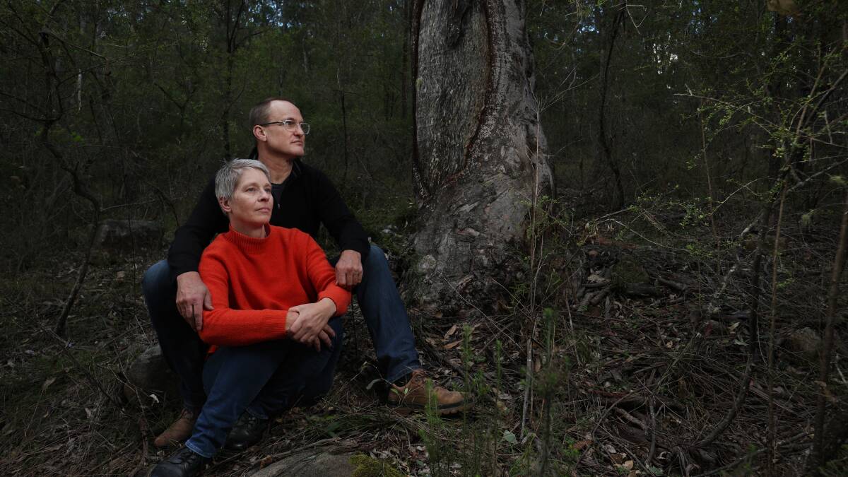 Kathy Morris and her husband Peter on the Millfield property. Picture by Simone De Peak 